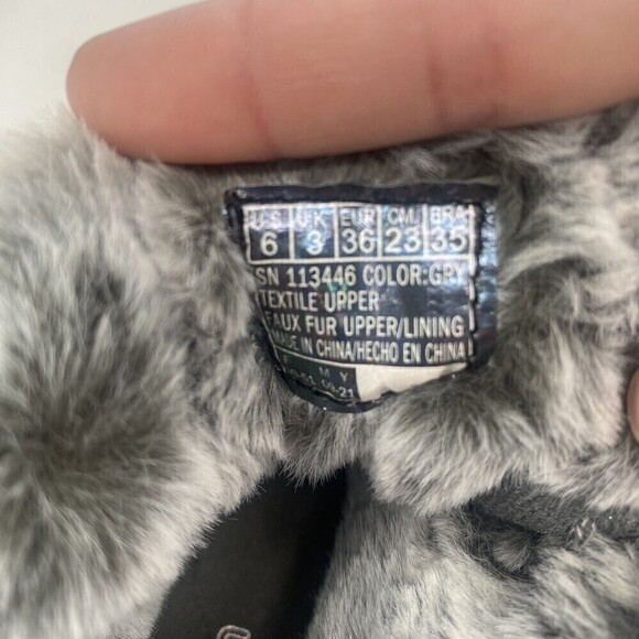 Bobs SIZE 6 COTTON TAILS FAUX FUR LINED ANKLE BOOTIES SNEAKERS - Picture 8 of 9